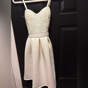 White Mini Formal Dress